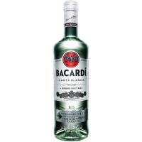 Bacardi Carta Blanca 37,5% Vol., 1,0 Liter