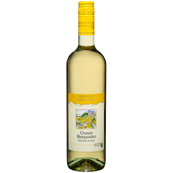 2022 | Heppenheimer Grauer Burgunder Kabinett trocken 0,75 Liter | Bergsträsser Winzer