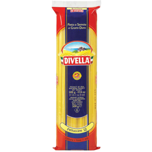 Fettuccine No. 12 Nudeln 0,5 kg | Divella