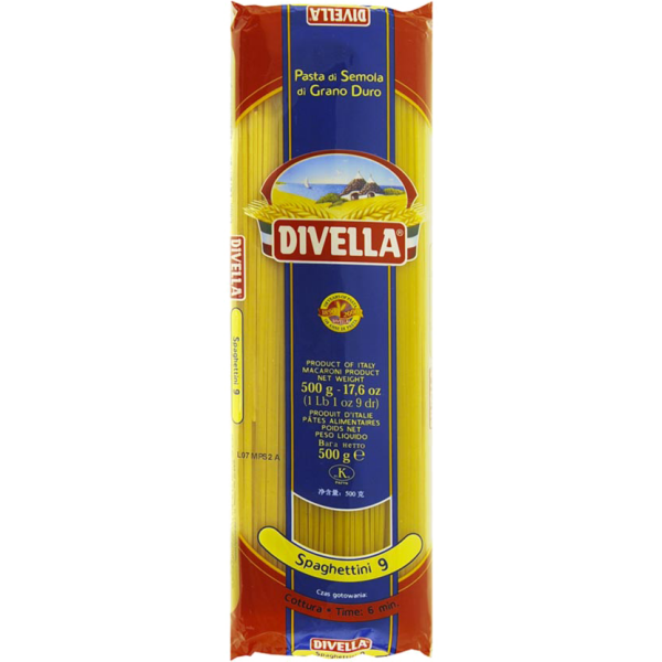 Spaghettini No. 9 Nudeln 0,5 kg | Divella
