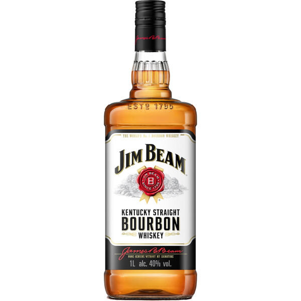 Jim Beam Kentucky Straight Bourbon Whiskey 40,0% Vol., 1,0 Liter