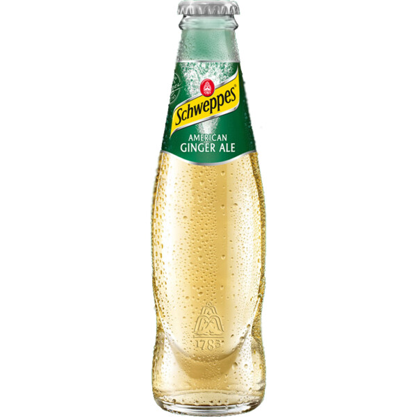 Schweppes American Ginger Ale 0,2 Liter Glas