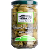 Eingelegte Oliven - Profumate - mit Knoblauch | Casa Rinaldi