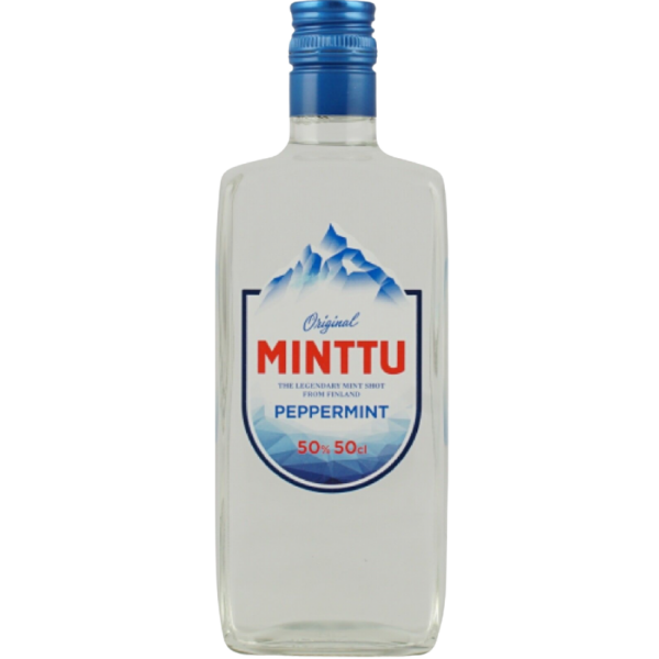 Minttu Peppermint Original finnischer Pfefferminzschnaps - Lik&ouml;r 50% Vol., 0,5 Liter