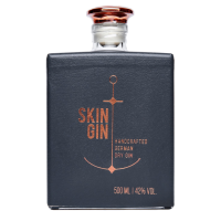 Skin Gin - Handcrafted German Dry Gin Anthrazit Edition 42% Vol., 0,5 Liter