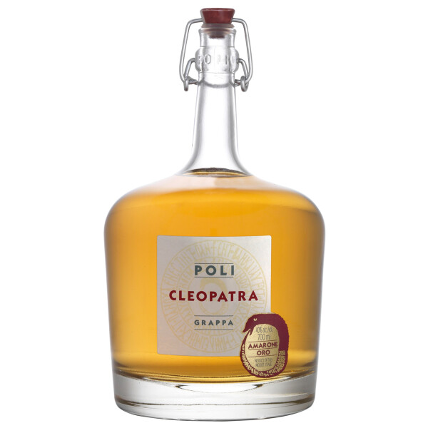 Grappa Cleopatra Amarone Oro 40,0% Vol., 0,7 Liter in Geschenkpackung | Poli
