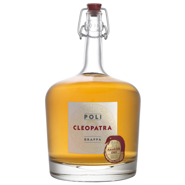 Grappa Cleopatra Amarone Oro 40,0% Vol., 0,7 Liter in Geschenkpackung | Poli