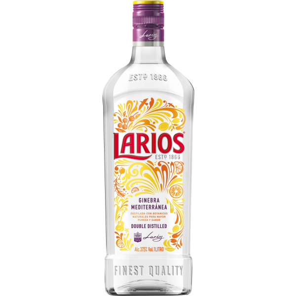 Larios London Dry Gin 37,5% Vol., 1,0 Liter