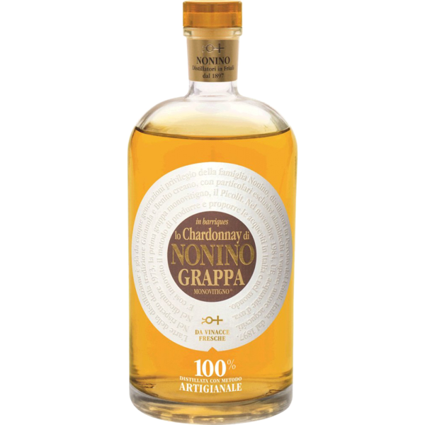 Nonino Grappa Lo Chardonnay Monovitigno Barrique in Geschenkpackung 41,0% Vol., 0,7 Liter