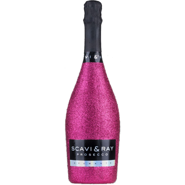 Scavi &amp; Ray Prosecco Spumante Glitzer Pink Bling Edition DOC 0,75 Liter