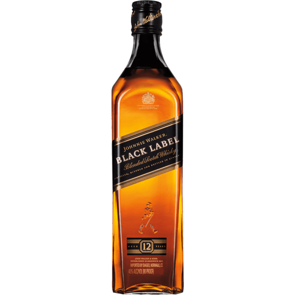 Johnnie Walker Black Label Blended Scotch Whisky 40% Vol., 1 Liter