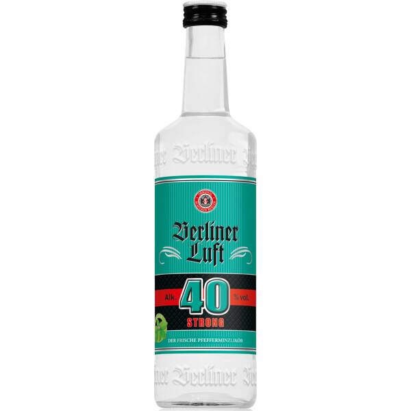 Berliner Luft Strong Pfefferminzlikör 40,0% Vol., 0,7 Liter