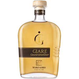 Marzadro Grappa Giare Gew&uuml;rztraminer 41,0% Vol., 0,7...
