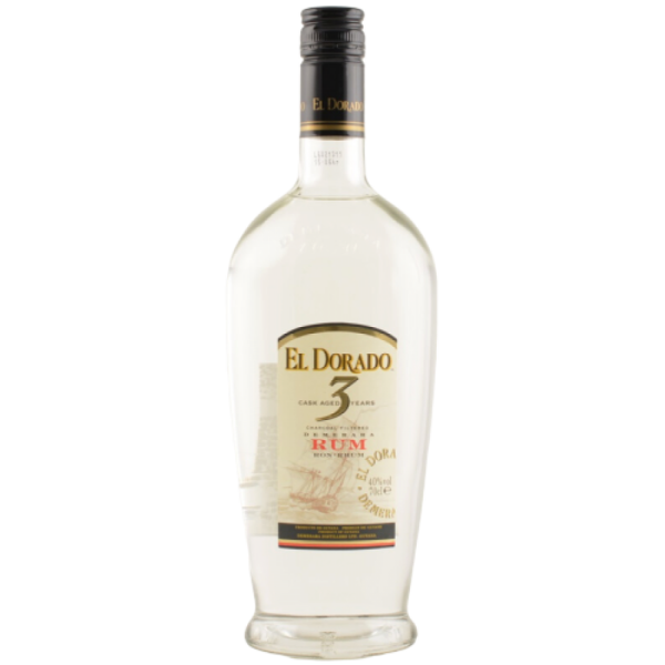 El Dorado Rum White 3 Years 40% 0,7 Liter