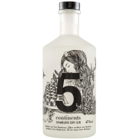 5 continents Dry Gin 47,0% Vol., 0,7 Liter