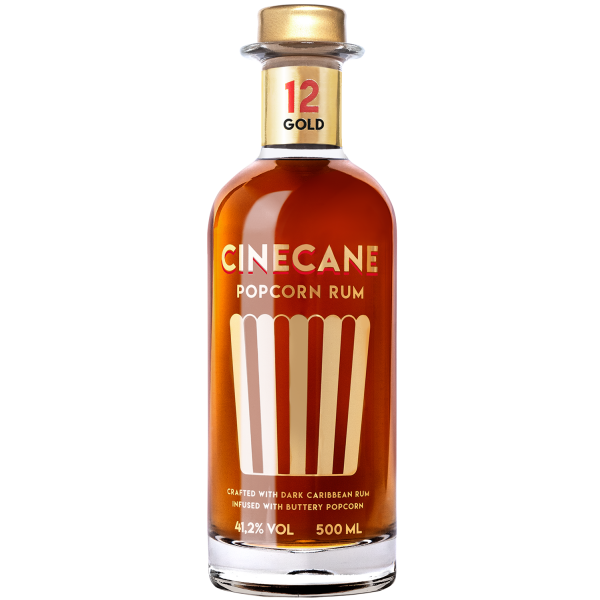 CINECANE Popcorn Rum gold 41,2% Vol., 0,5 Liter