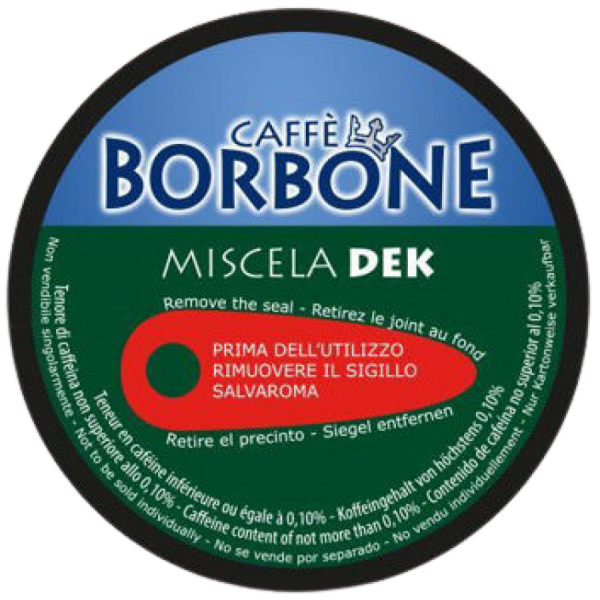 Caff&eacute; Borbone DEK GREEN - Koffeinfrei - Blend f&uuml;r Nescafe Dolce Gusto - 90 Kapseln