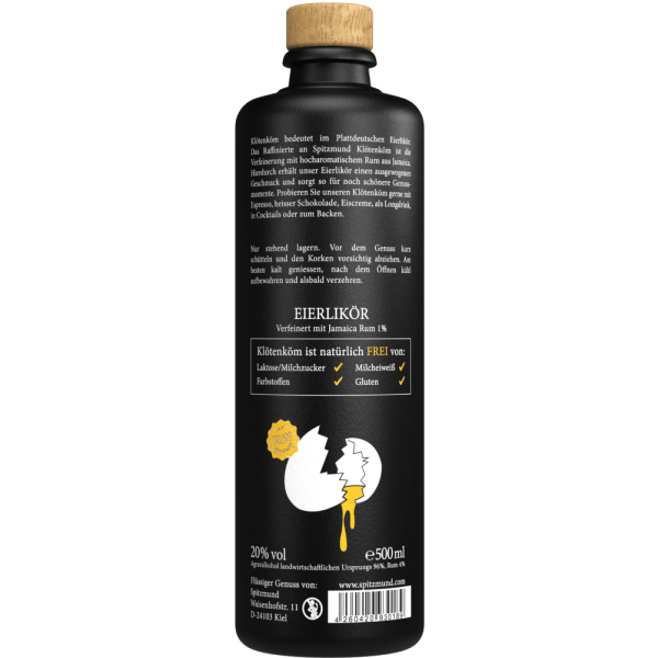 Spitzmund Klötenköm Eierlikör 20,0% Vol., 0,5 Liter