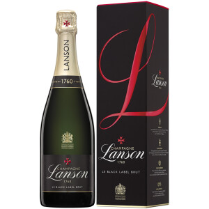 Champagne Lanson 1760 Le Black Label Brut 0,75 Liter mit...