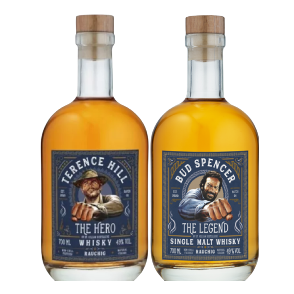 Die Troublemakers - Bud Spencer &amp; Terence Hill -Legenden- Whiskey rauchig 49,0% Vol., 0,7 Liter