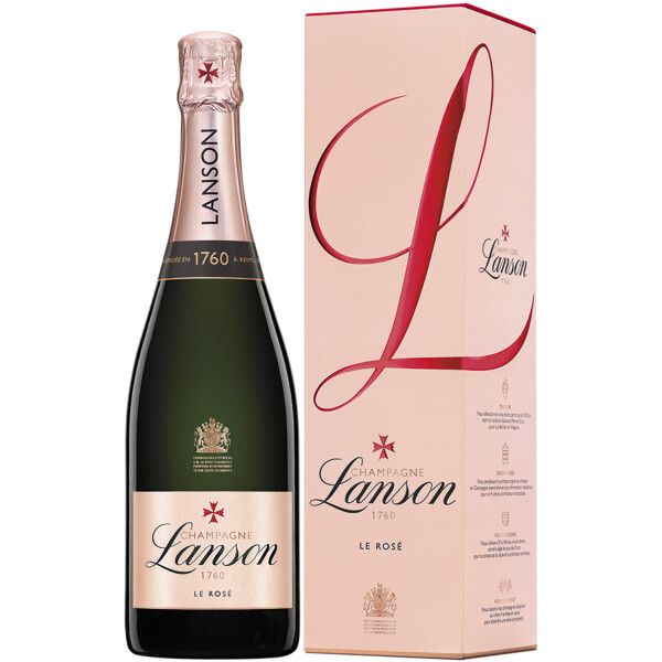 Champagne Lanson 1760 Le Rosé Brut 0,75 Liter mit Geschenkpackung
