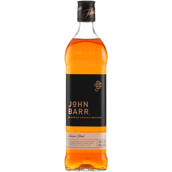 John Barr Blended Scotch Whisky Reserve Black Label 40,0% Vol., 0,7 Liter