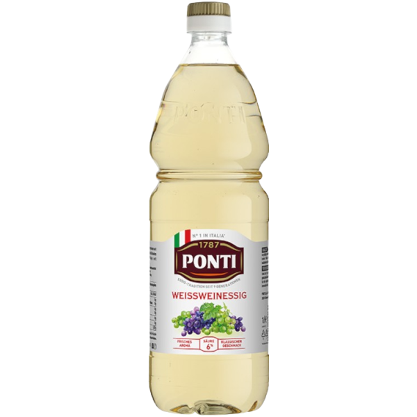 Aceto di Vino Bianco (Weissweinessig) 1,0 Liter | Ponti
