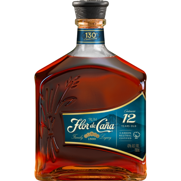 Flor de Ca&ntilde;a 12 Years Old Rum 40,0% Vol., 0,7 Liter