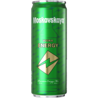 Moskovskaya Vodka  Energy 10,0% Vol., 0,33 Liter Dose