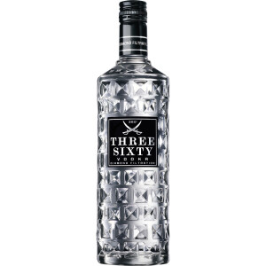 Three Sixty Vodka Diamond Filtration 37,5% Vol., 1,0 Liter