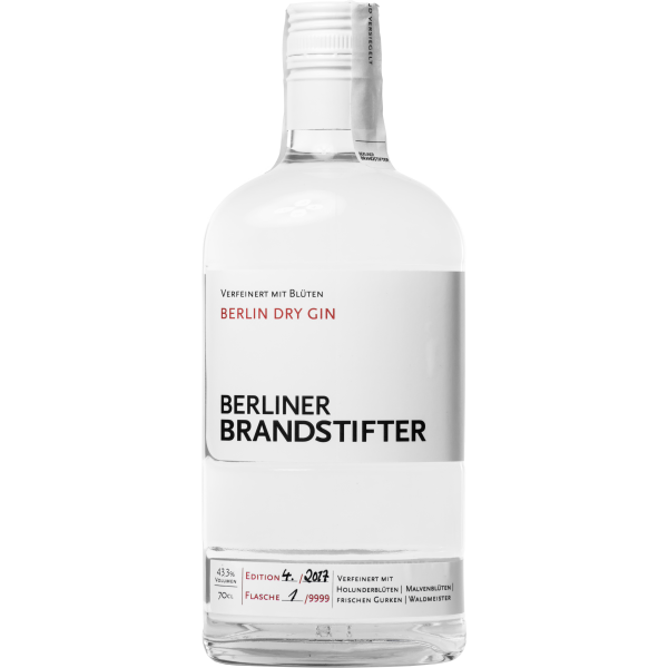 Berliner Brandstifter Dry Gin 43,3% Vol. 0,7 Liter, 28,75 €