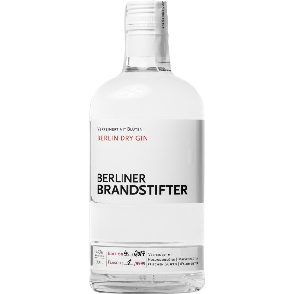 Berliner Brandstifter Dry Gin 43,3% Vol. 0,7 Liter